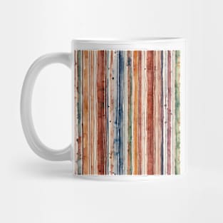 Watercolor , stripes , nature Mug